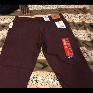 Burgundy men’s jeans